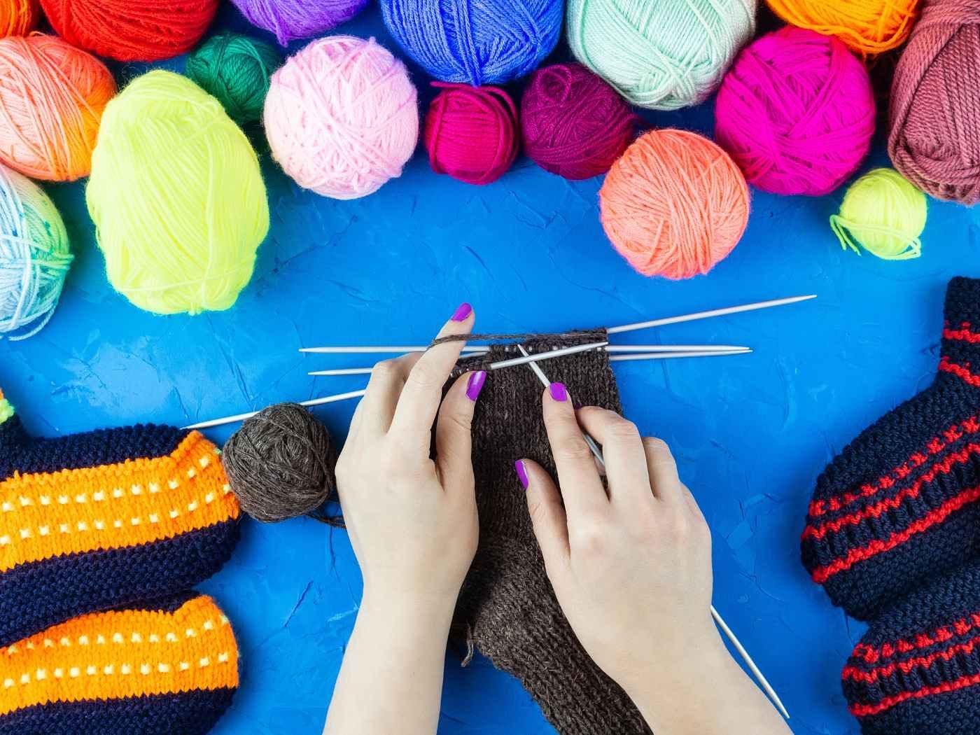 Un tricot en réalisation