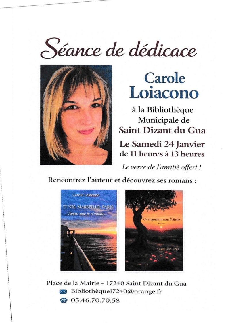 Dédicace à St-Dizant-du-Gua